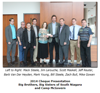 2014 OGI HOCKEY cheque presentation