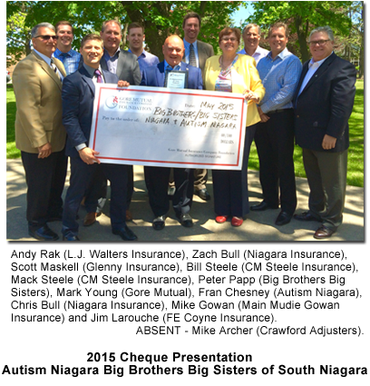2015 OGI HOCKEY cheque presentation